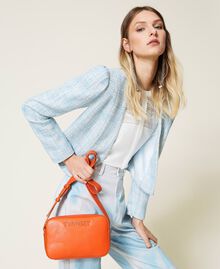 Shoulder bag with lasered logo "Exotic Orange" Woman 221TB7194-0S