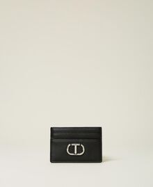 Card holder with studs and logo Black Woman 212TD810A-01