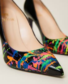 Hand-painted MYFO court shoes Black Unisex 999AQP154-05