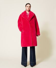 ‘Ruby’ coat with pockets Purple Berry Woman 212AP219A-06