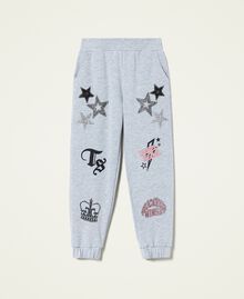 Embroidered sweatpants Light Gray Mélange Child 212GJ2294-0S