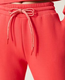 Pantalon de jogging en scuba avec logo Rouge « Coral Candy » Femme 212TT2091-05