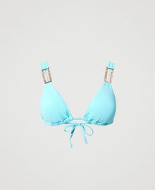 Soutien-gorge de bain triangle avec chaînes Bleu « Paradise » Femme 231LBMH22-0S