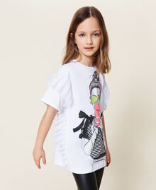 Maxi t-shirt avec tulle et legging Imprimé « Teen Girl » Enfant 221GJ224D-02