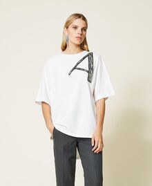 T-shirt with embroidered logo Mother Of Pearl Woman 212AT2370-02