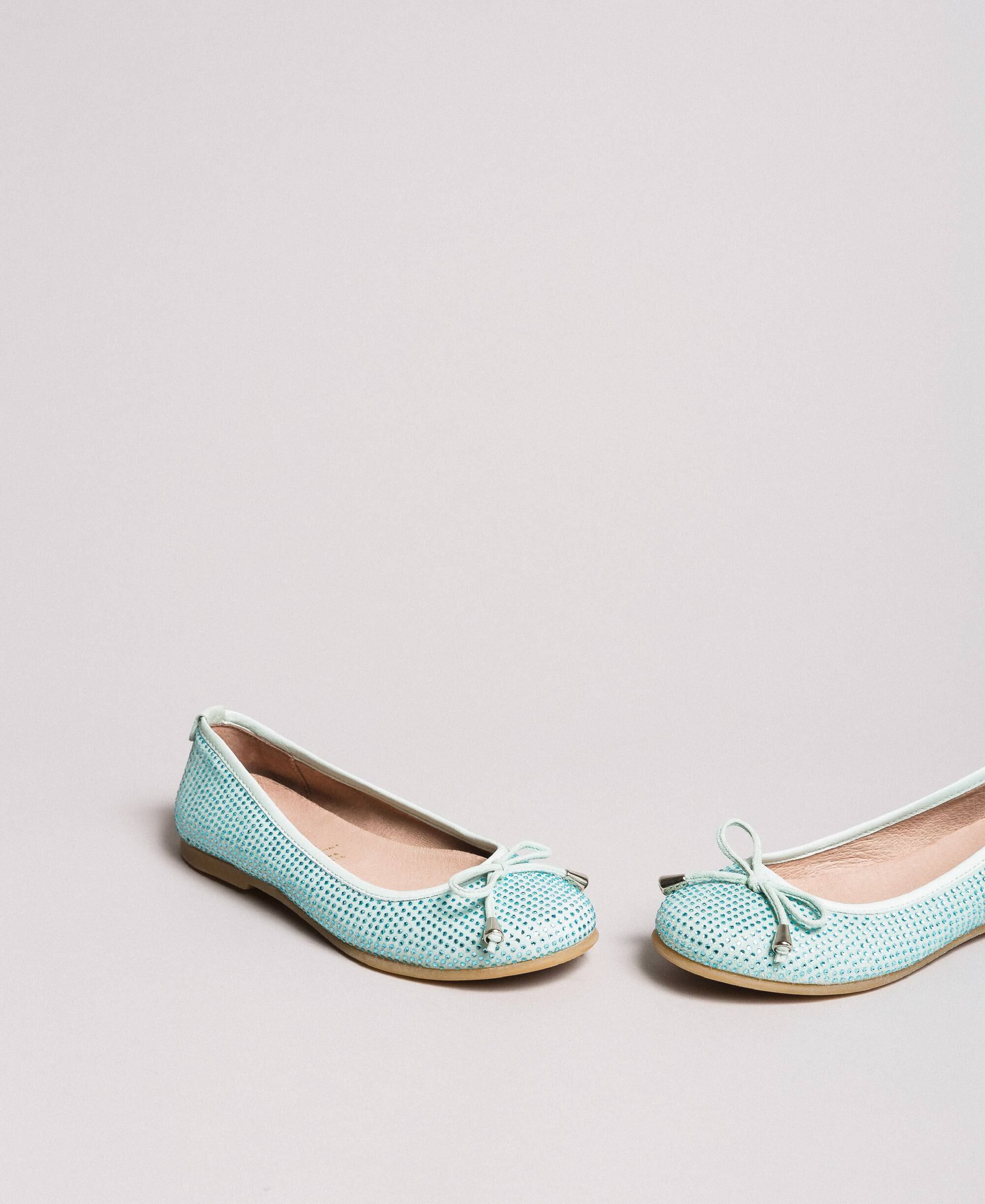 turquoise ballet shoes
