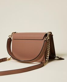 Shoulder bag with Oval T charm "Dune" Beige Woman 222TD8324-04