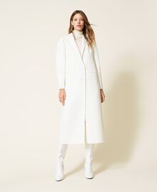 Doubled wool blend long coat White Snow Woman 222TP2051-01