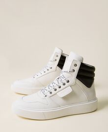 High top trainers with logo laces Lily Woman 222ACP052-01