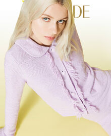 Blouson jacquard à franges Violet « Pastel Lilac » Femme 221AT3051-01