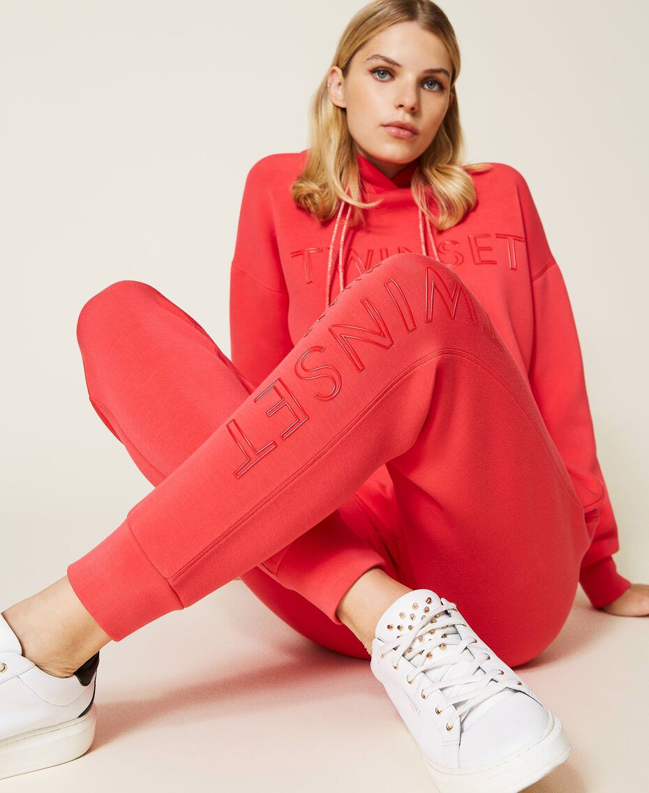 Scuba joggers with logo "Coral Candy” Red Woman 212TT2091-01