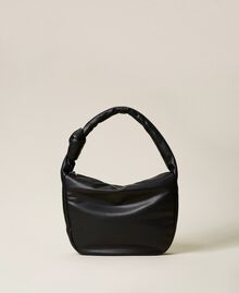 Large hobo bag with knot Black Woman 222AA7010-01