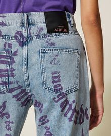 Loose fit jeans with logo print Magnitude Print Woman 222AP247A-05