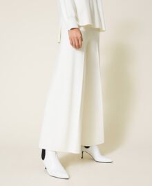 Knit palazzo trousers White Snow Woman 212TP3247-02