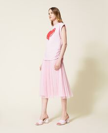 Gonna in tulle plumetis Rosa "Bouquet" Donna 221TQ2110-0T