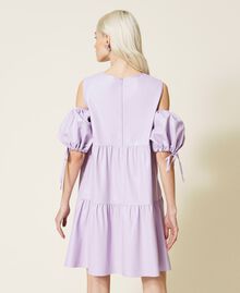 Robe en tissu enduit avec volants Violet « Pastel Lilac » Femme 221AT216C-04