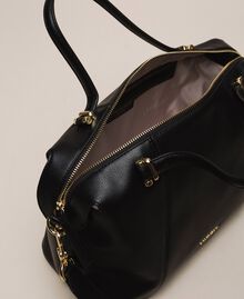 Faux leather bowler bag Black Woman 201TA7162-05