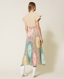 Jupe longue avec imprimé patchwork bandana Imprimé Bandana Pastels Femme 221TP2707-04