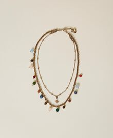 Halskette mit Halbedelsteinen Gold Gelb Frau 221TA4042-02