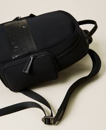 Scuba backpack with logo Black Woman 212AO8091-02