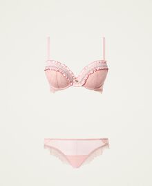 Soutien-gorge push-up et culotte brésilienne Rose « Silver Pink » Femme 221LL6J44-0S