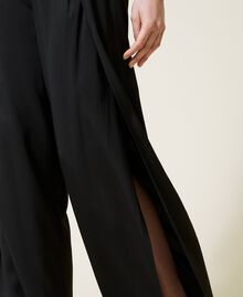 Pantalon ample en twill Noir Femme 221TT2152-06