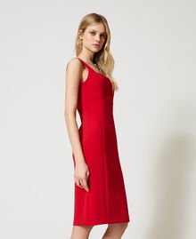 Crêpe cady fitted dress Poppy Red Woman 231TP2771-07