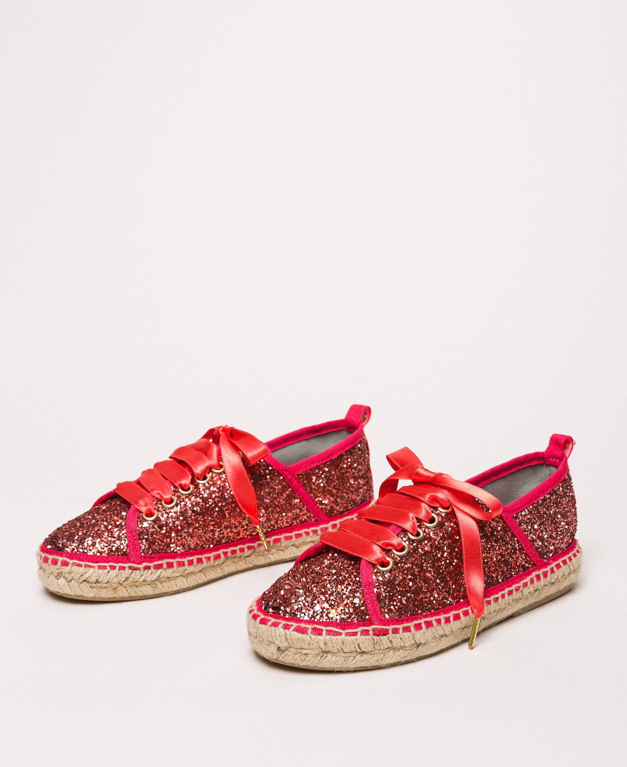 red tie up espadrilles