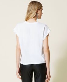 T-shirt avec logo animalier Blanc Femme 222TP2152-03