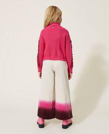 Cropped tie-dye velvet trousers Multicolour Myrtle / Fuchsia Silk / Mother-of-Pearl Child 222GJ2290-03