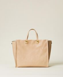 Grand cabas Twinset Bag en cuir Rose « Cuban Sand » Femme 221TB7320-01