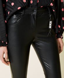 Pantalon skinny avec charm Noir Femme 222AP2332-05