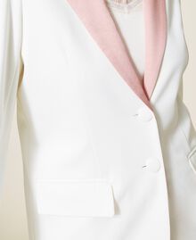Blazer avec insertions Bicolore Blanc « Neige »/Rose « Silver Pink » Femme 221LL26VV-05