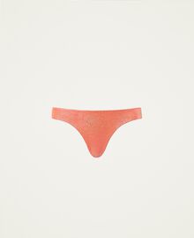Culotte brésilienne de bain pailletée Orange « Orange Sun » Femme 221LBMHYY-0S