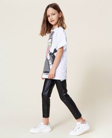 Maxi t-shirt avec tulle et legging Imprimé « Teen Girl » Enfant 221GJ224D-03