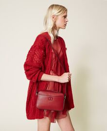 Shoulder bag with pocket "Geranium" Red Woman 212TB7067-0S