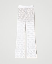 Pantaloni in maglia ricamata Star White Donna 231LB31BB-0S