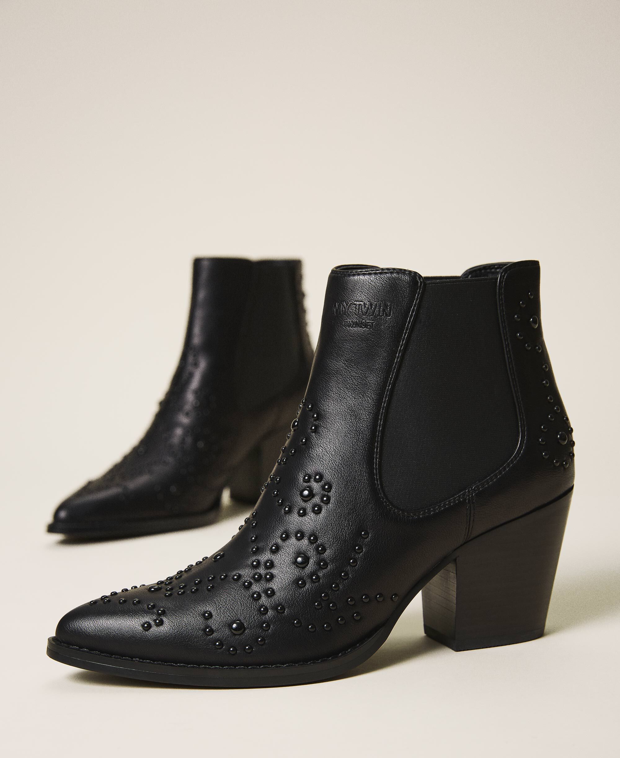 pearl black boots