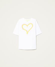 T-shirt unisexe MYFO avec cœur Noir Unisexe 222AQ2012-0S