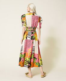 Printed poplin long skirt "Summer Dream” Pattern Woman 221AT2623-05