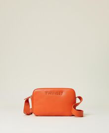 Shoulder bag with lasered logo "Exotic Orange" Woman 221TB7194-03