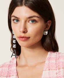Asymmetric earrings with logo Crystal Woman 222AA401D-0S