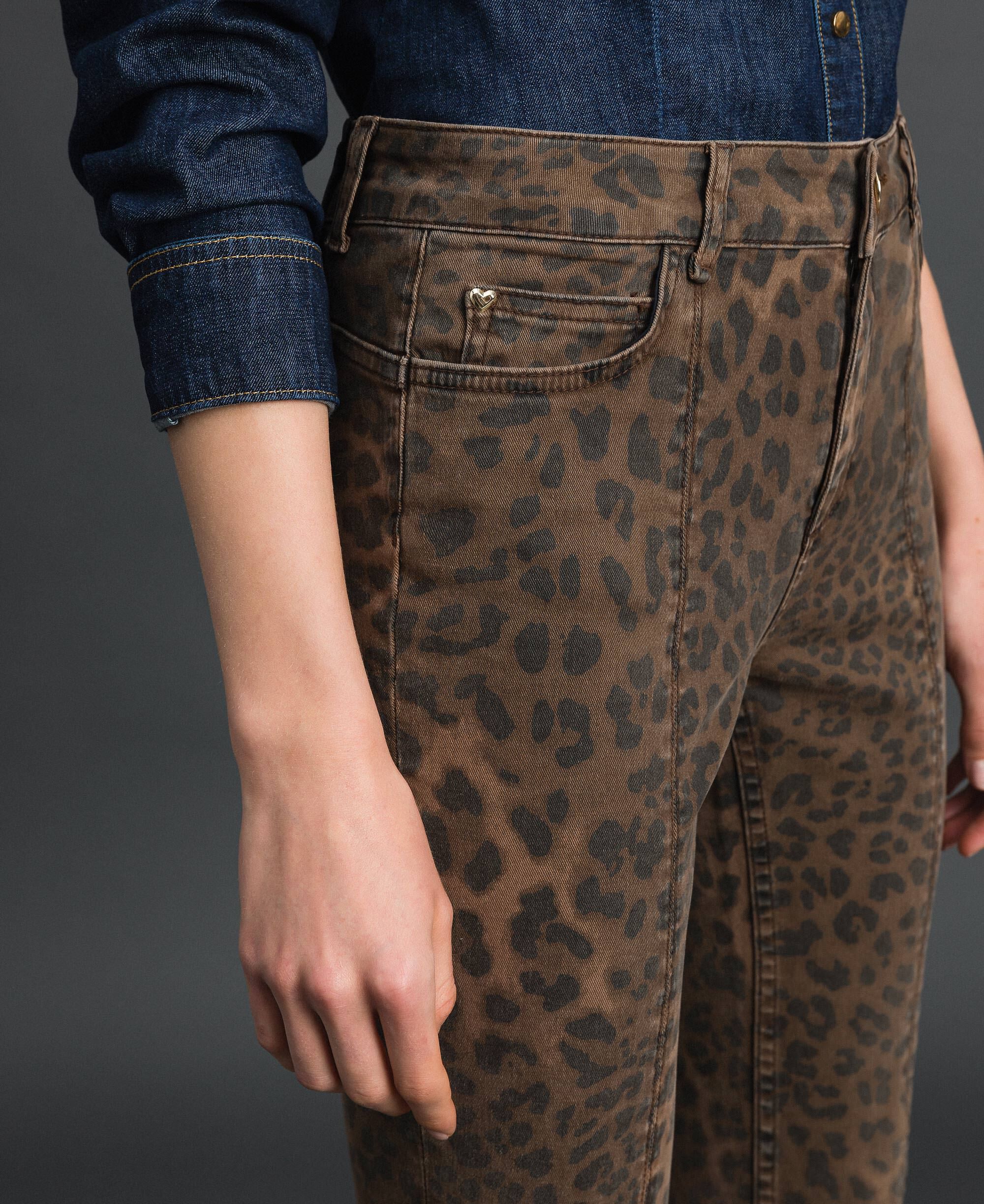 animal print skinny jeans