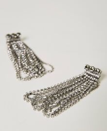 Earrings with rhinestone fringes Crystal Woman 231TA4151-02
