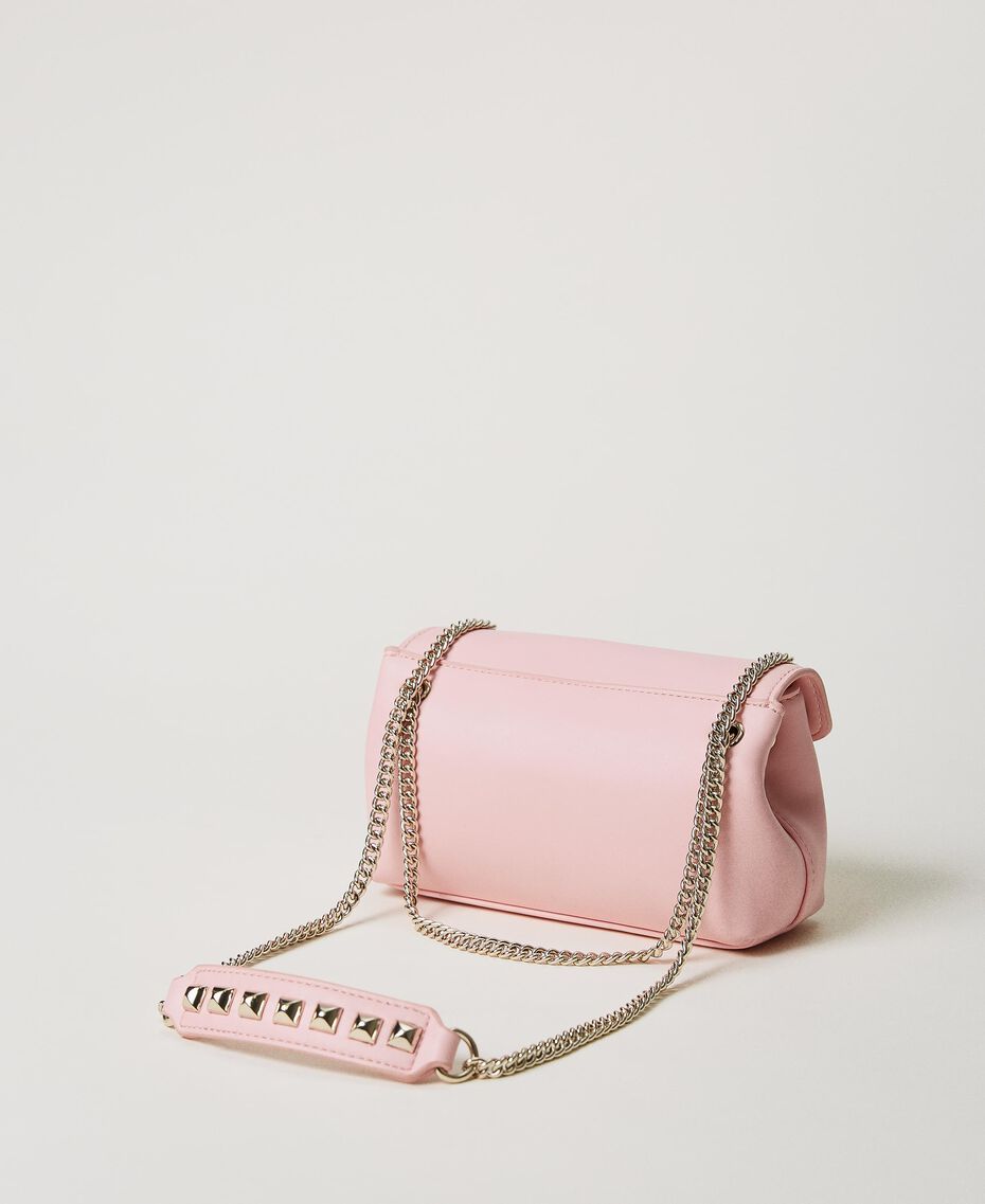 Shoulder bag with logo and studs Pastel Pink Child 231GJ7670-03