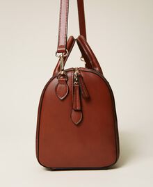 Bowler bag with fadeout and logo "Mahogany" Orange Woman 222TD8182-03