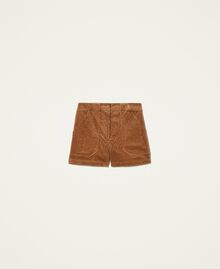 ‘Borax’ corduroy shorts “Panama” Brown Woman 212AP2243-0S