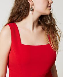 Crêpe cady fitted dress Poppy Red Woman 231TP2771-04