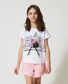 T-shirt avec imprimé et clous multicolores Meringue Enfant 231GJ2069-01