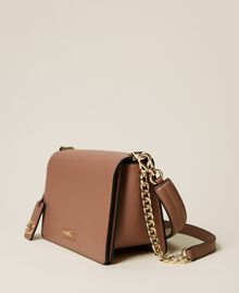 Shoulder bag with Oval T charm "Dune" Beige Woman 222TD8324-01